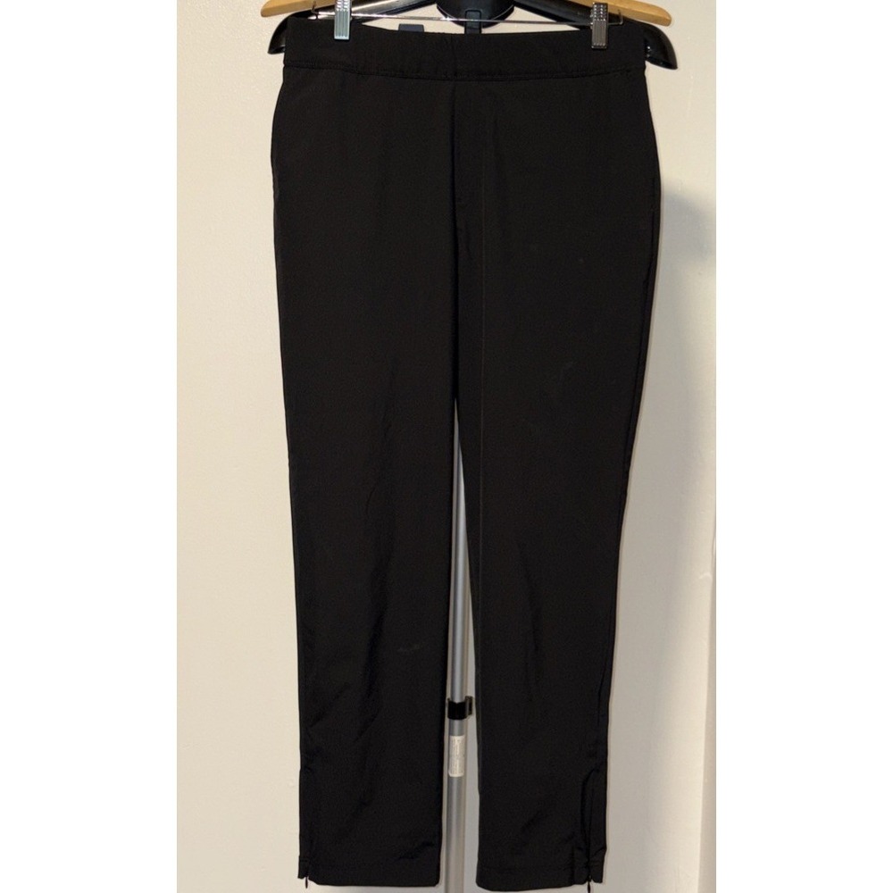 Tommy Bahama Mens Large Golf Black Performance Pocket Straight Pants Casual